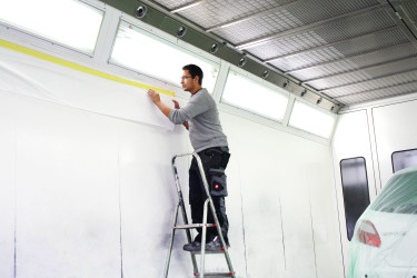 CABIN FOIL WHITE 2,50 m x 20 m - folie pro ochranu lakovací kabiny