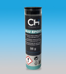 ALU EPOXY - epoxidová, ručně hnětací opravná hmota s příměsí hliníku.