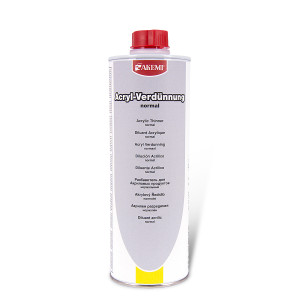 ACRYLIC THINNER NORMAL - normální ředidlo pro 2K primery 4:1 a laky 2:1